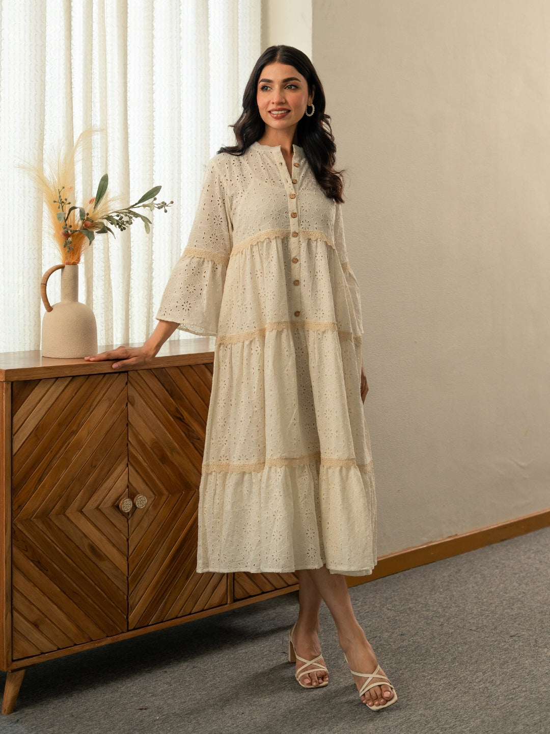 Schiffli Heart Dress