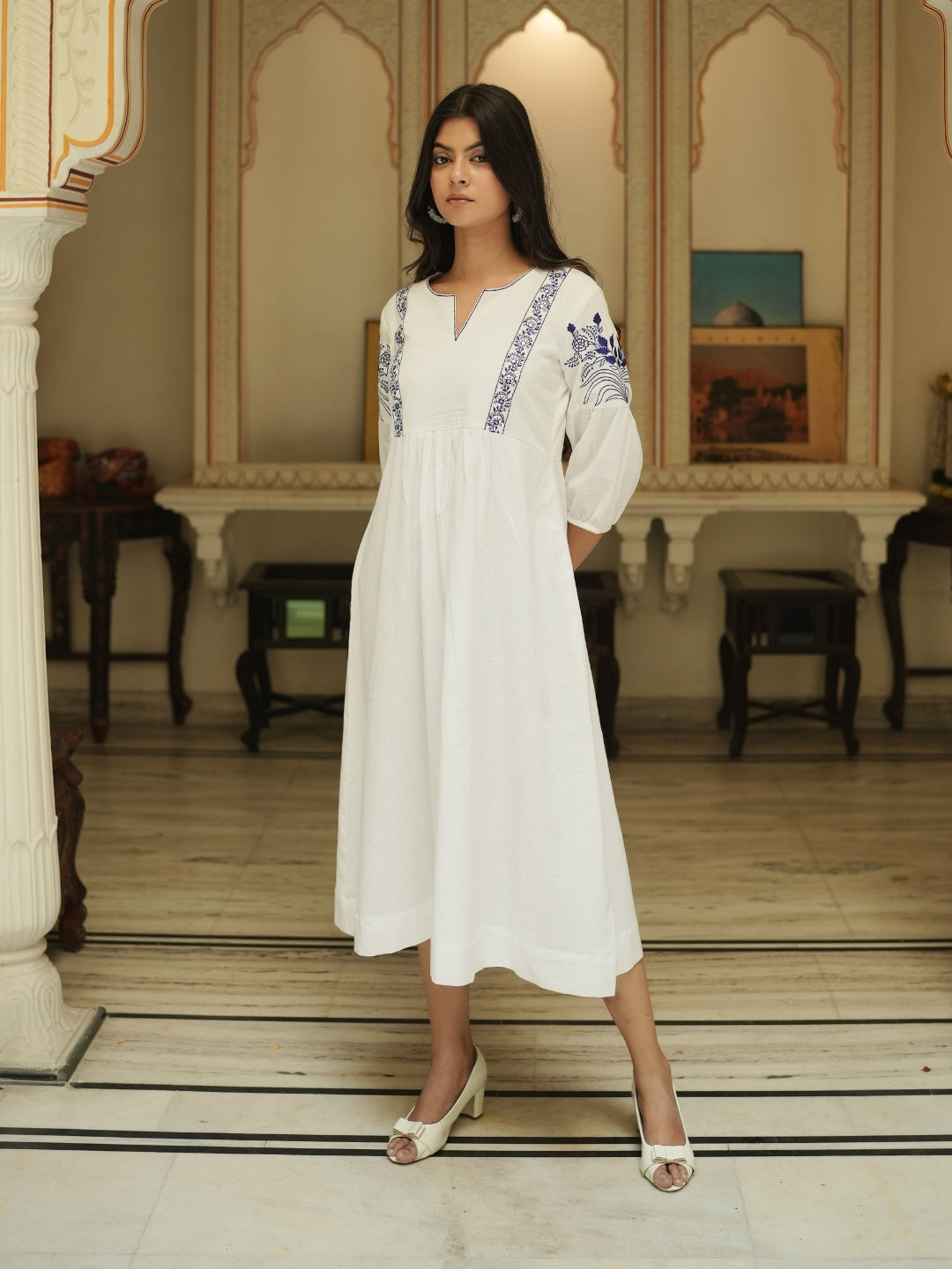 Azure Blossom Dress