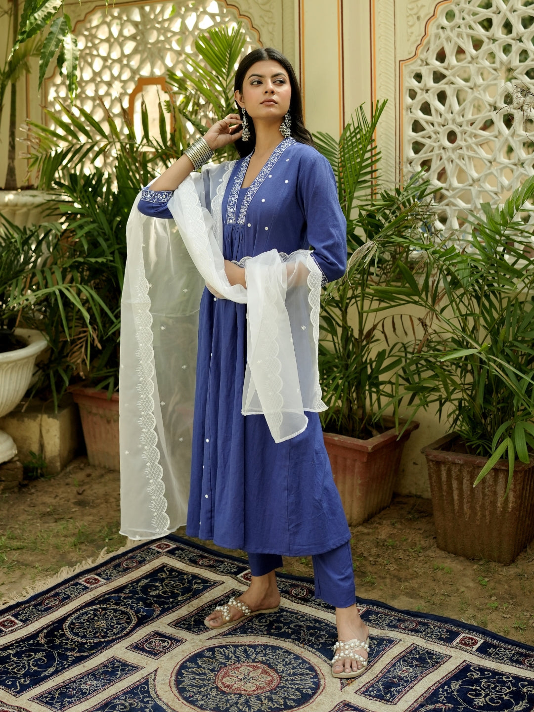 Azure Elegance Kurta Set
