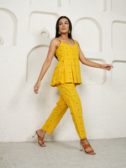 Co-ord Set in Cotton Jacquard Fabric