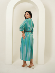 Green Stripes Dress