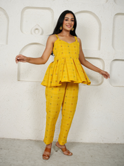 Co-ord Set in Cotton Jacquard Fabric
