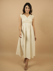 Sage Green Stripes Shrug Dress