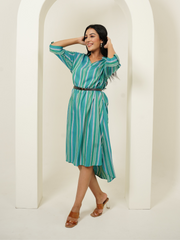 Green Stripes Dress
