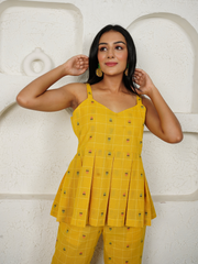 Co-ord Set in Cotton Jacquard Fabric