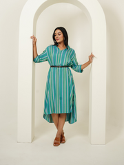 Green Stripes Dress