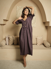 Purple Chevron Dress