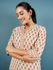 Block Print Kurta Set
