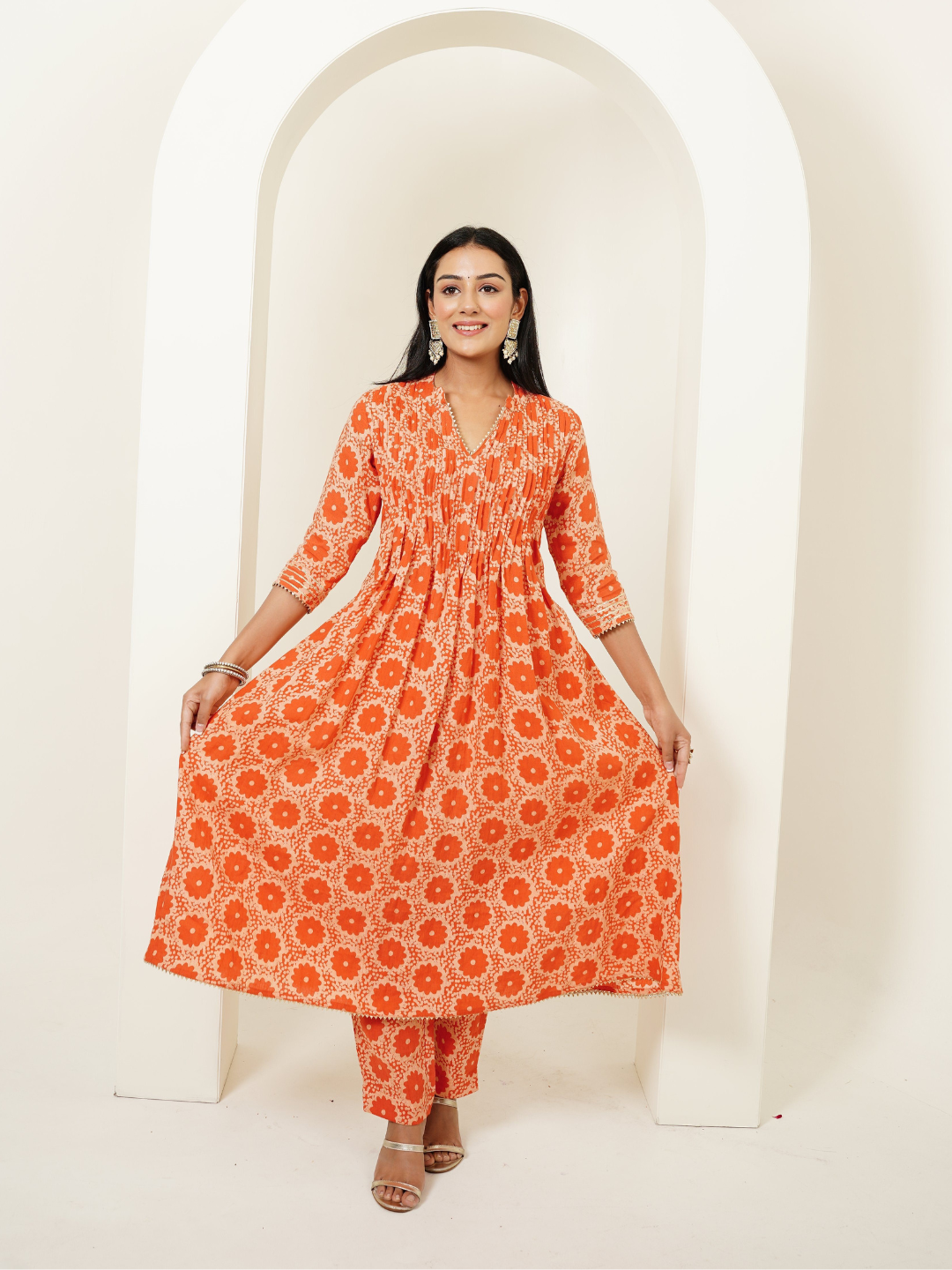 Kurta Set in Linen Fabric
