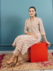Block Print Kurta Set