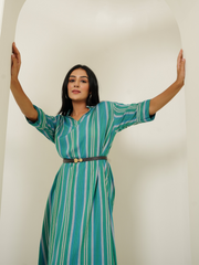 Green Stripes Dress