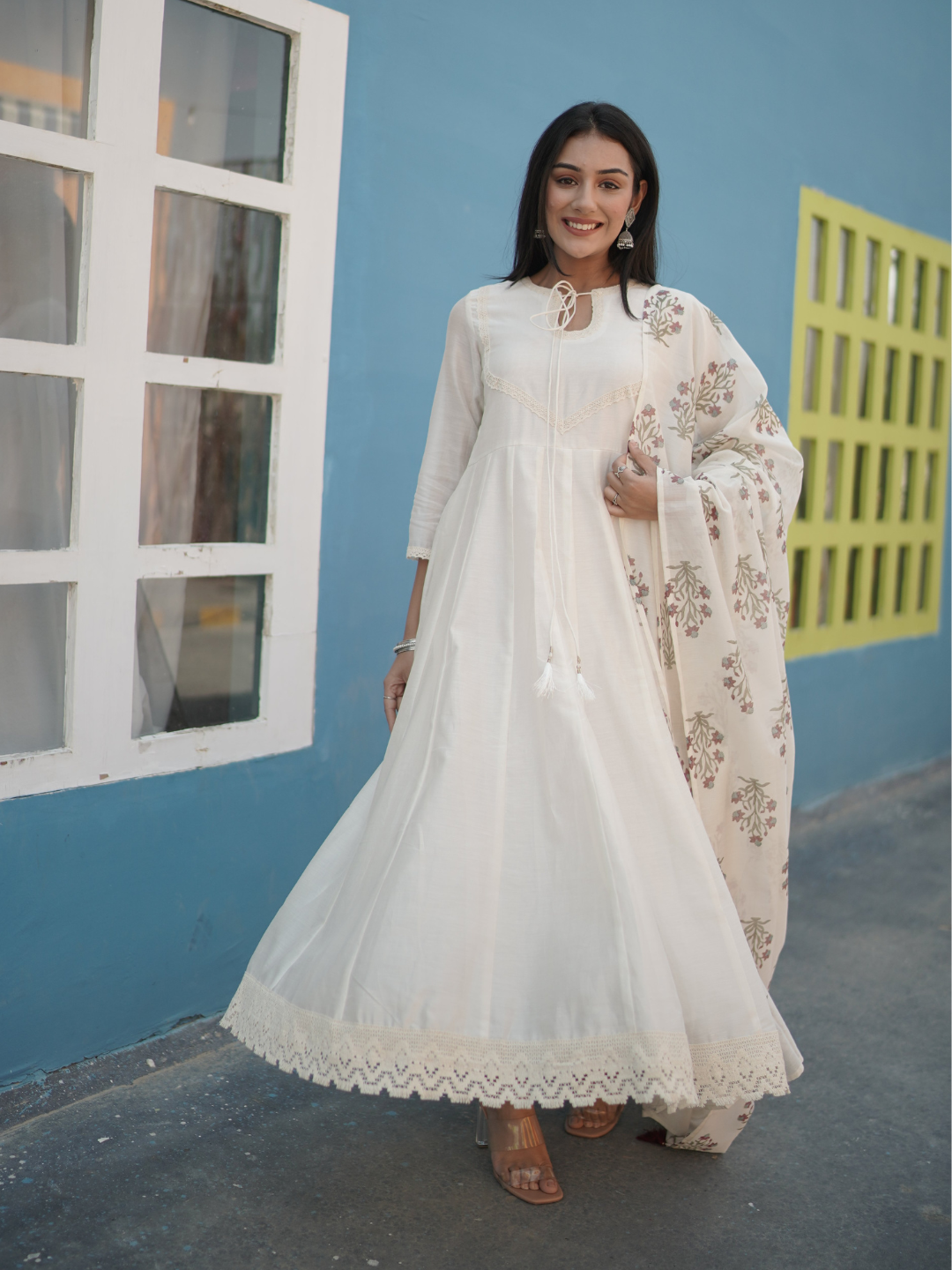 Anarkali 2025 printed kurta