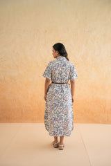 MULTI FLOWER SHIRT DRESS