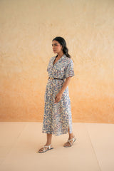 MULTI FLOWER SHIRT DRESS