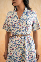 MULTI FLOWER SHIRT DRESS
